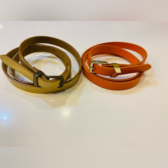 J. Crew Accessories - Pair of J Crew skinny belts